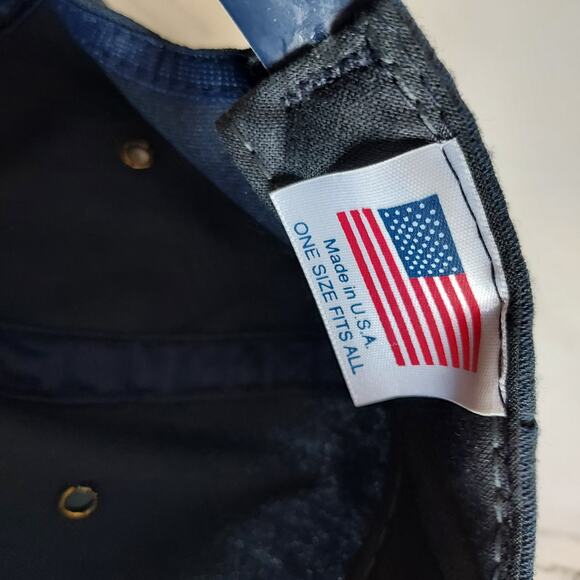 Korea Veteran Military Flat Bill Snapback Eagle Crest Hat Made USA NWOT - Picture 6 of 7